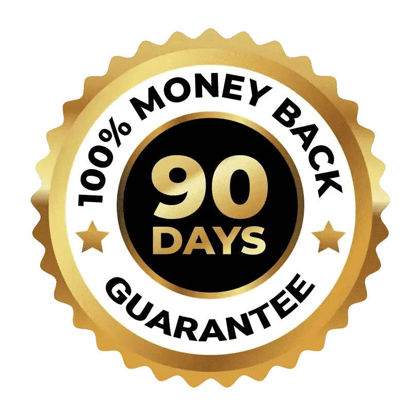 90-Day Money Back Guarantee badge