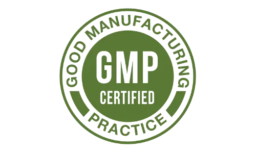 GMP Certified facility badge